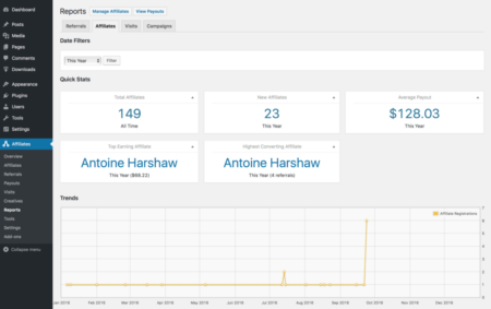 Affiliate management system for Wordpress - Image 2