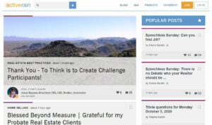 Guest post on ActiveRain.com