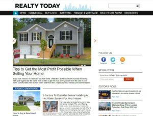 Guest post on RealtyToday.com