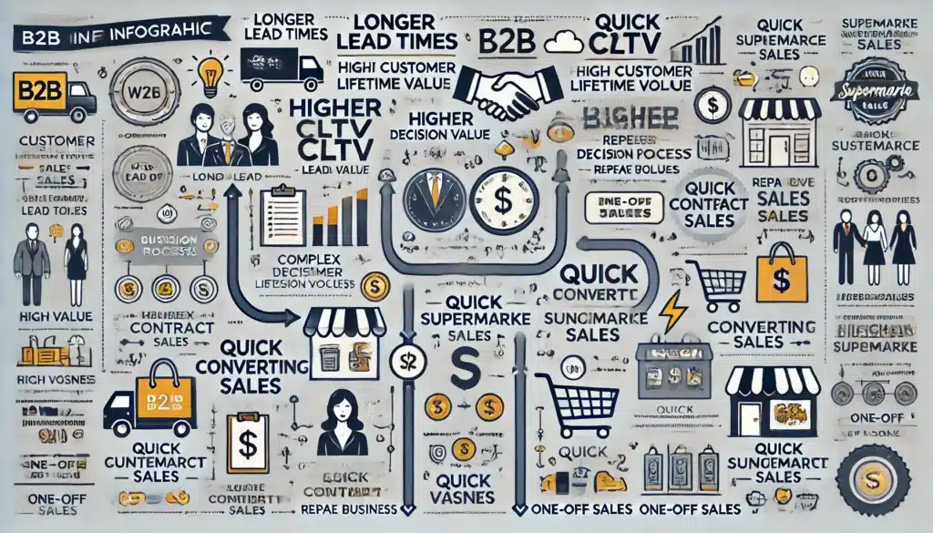 Sales lead cycles in B2B