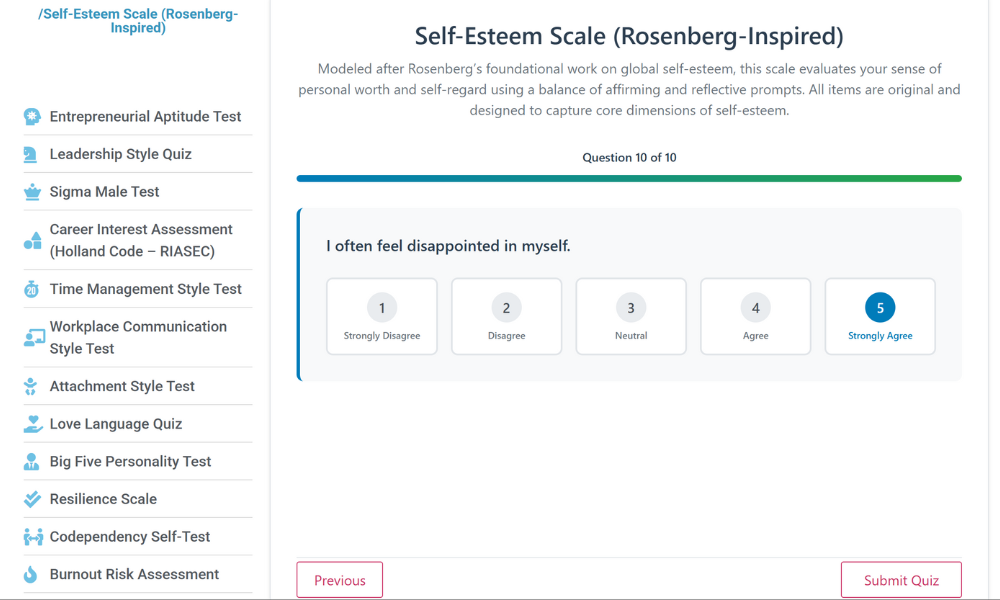 self-esteem-scale-test