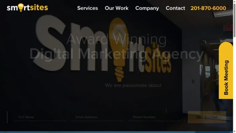 SmartSites website, captured July 2026