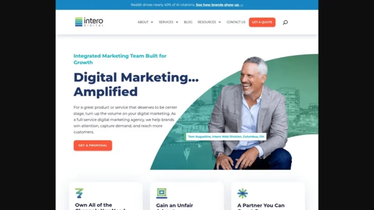Intero Digital website, captured July 2026
