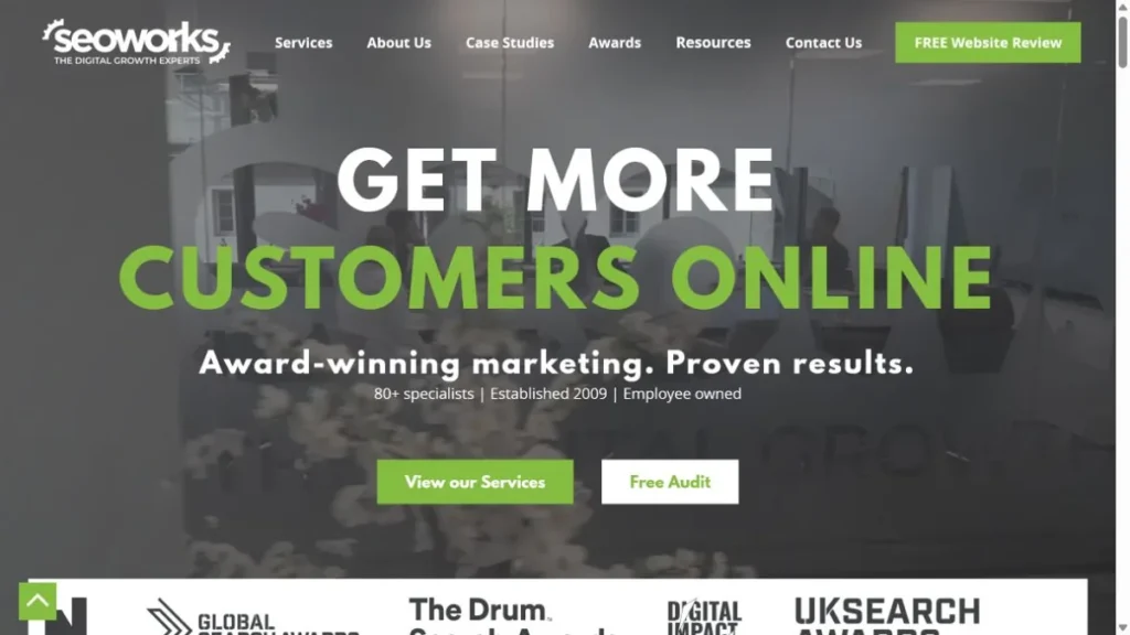 The SEO Works website, captured July 2026