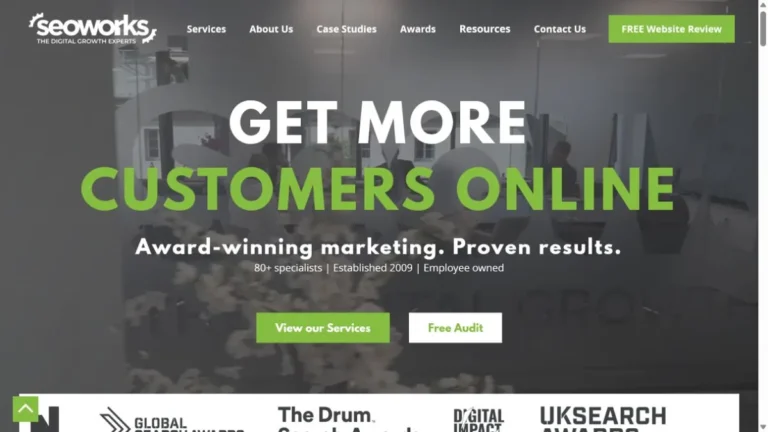 The SEO Works website, captured July 2026