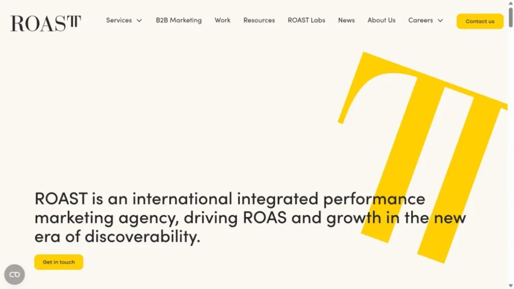 ROAST website, captured July 2026