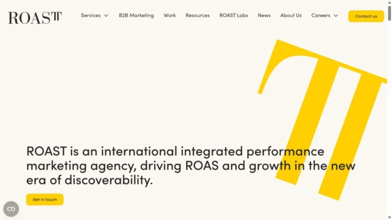 ROAST website, captured July 2026
