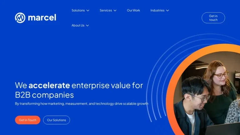 Marcel Digital website, captured July 2026