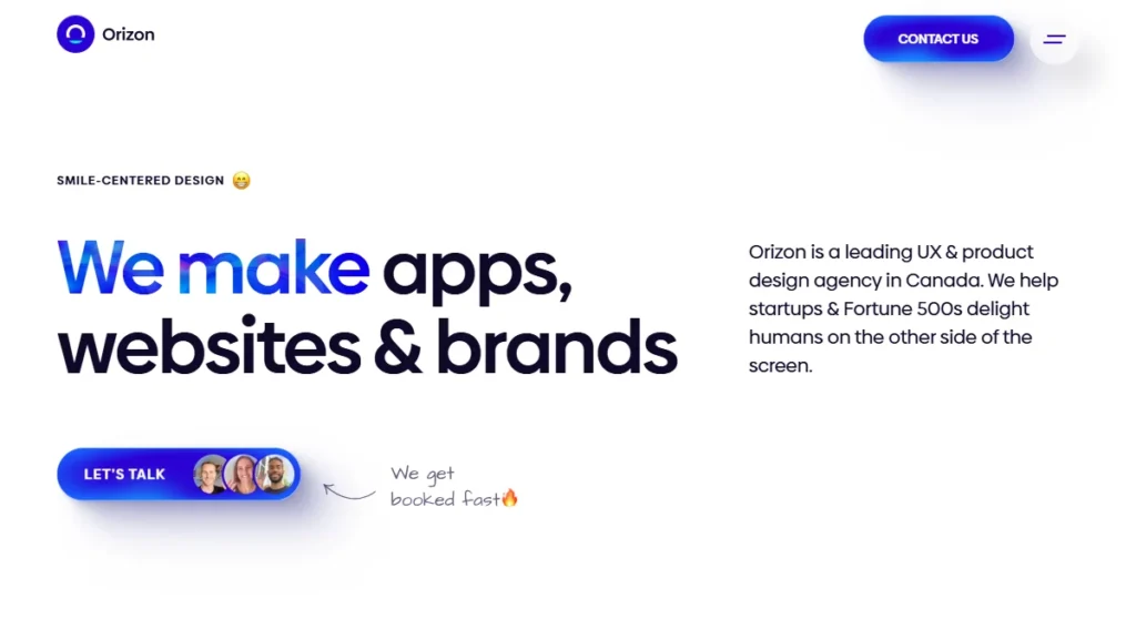 Orizon Design website, captured July 2026