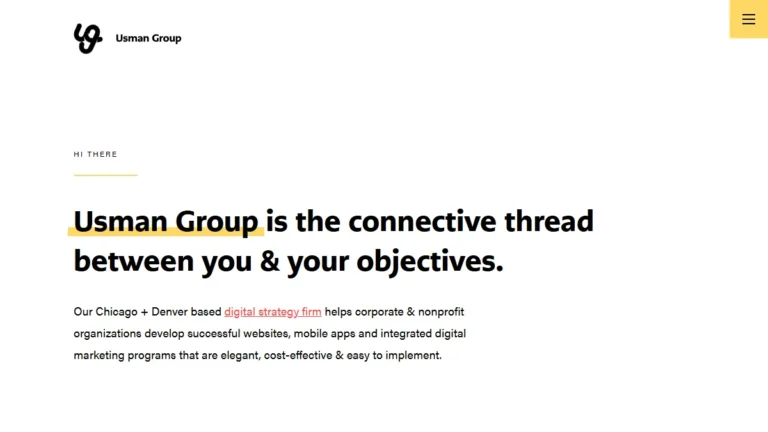 Usman Group website, captured July 2026
