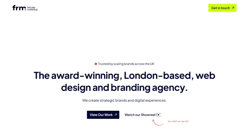 First Rate Marketing website, captured July 2026