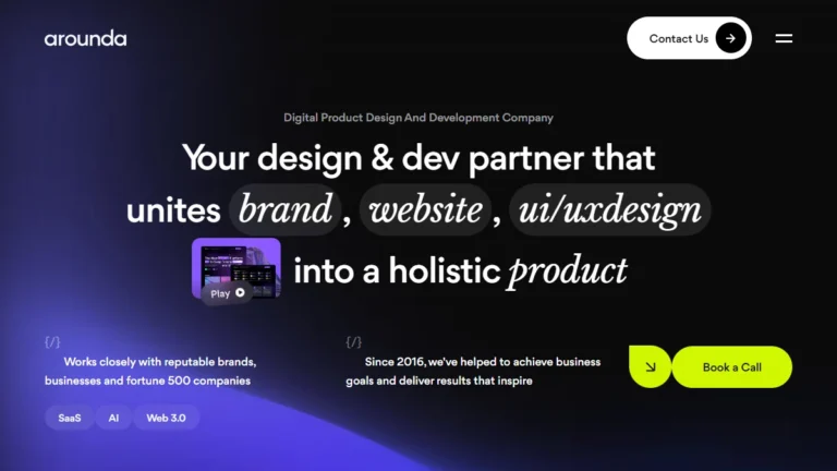Arounda website, captured July 2026