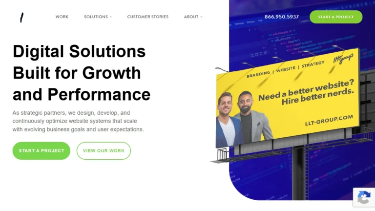 LLT Group website, captured July 2026