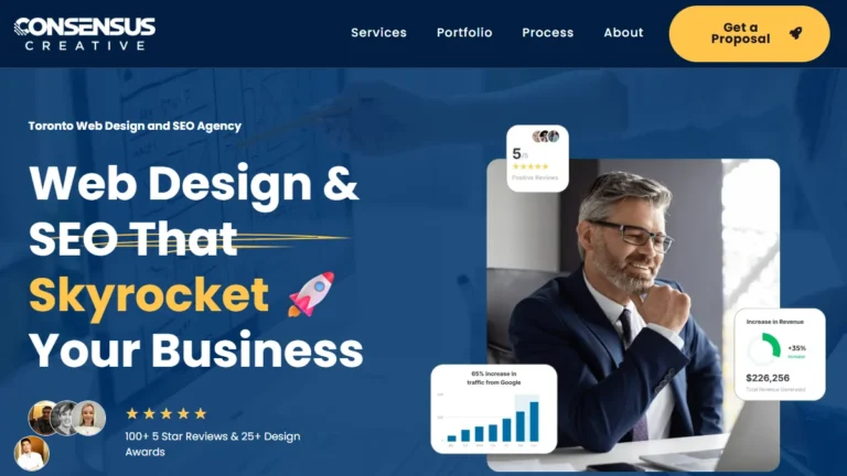 Consensus Creative website, captured July 2026