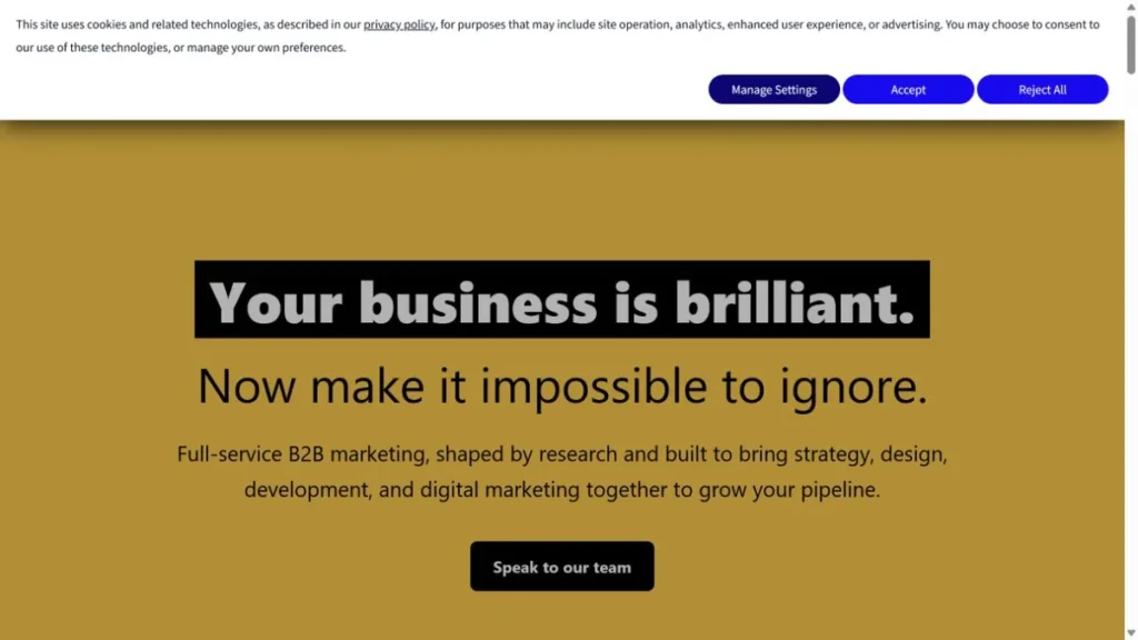 Brew Digital website, captured July 2026