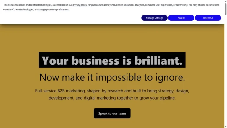 Brew Digital website, captured July 2026