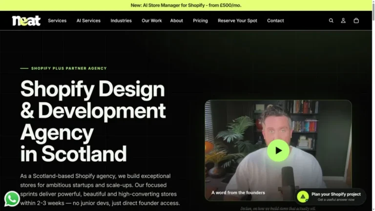 Neat website, captured July 2026
