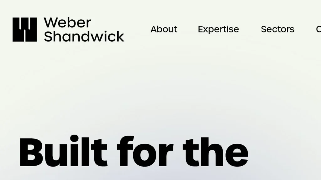 The Weber Shandwick Collective website, captured July 2026