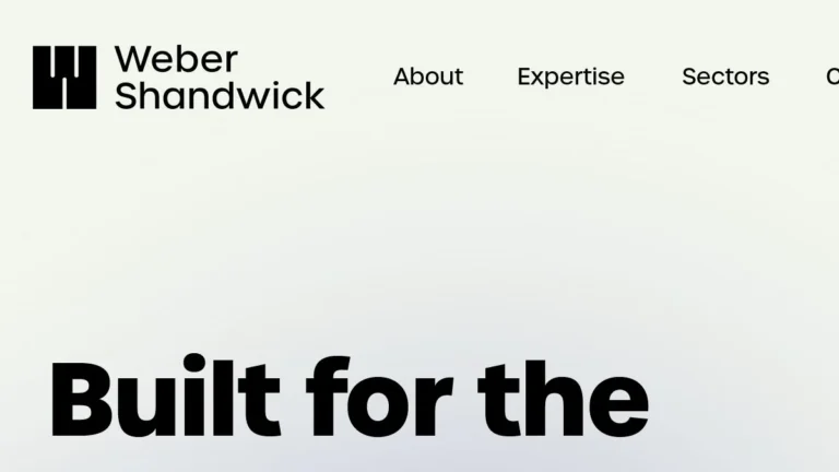 The Weber Shandwick Collective website, captured July 2026
