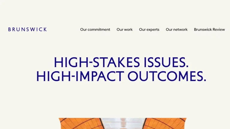 Brunswick Group website, captured July 2026