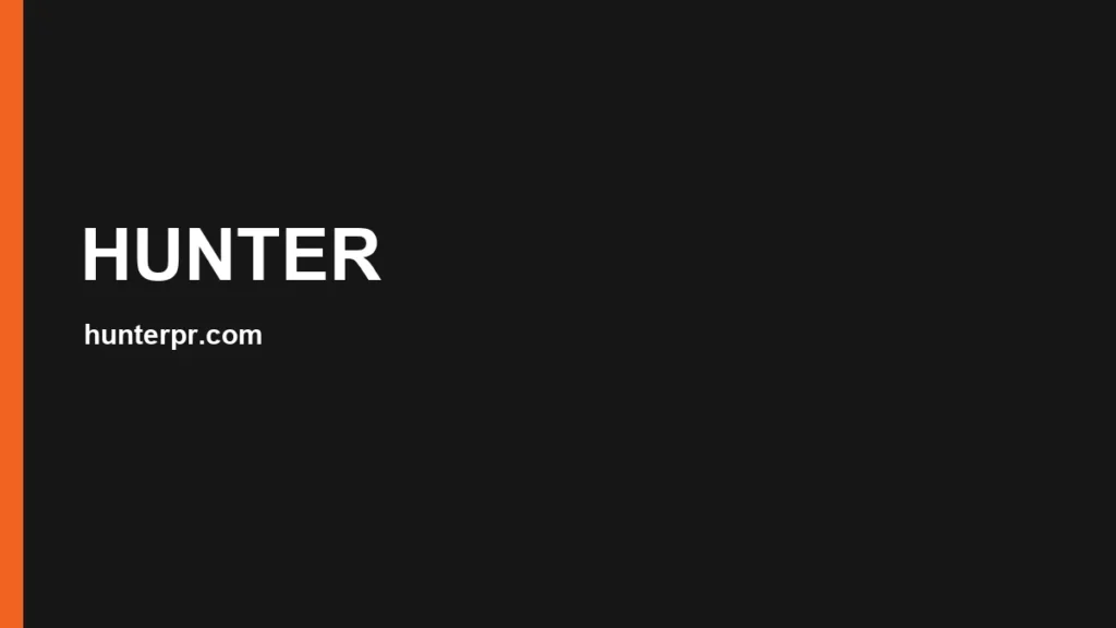 HUNTER website, captured July 2026