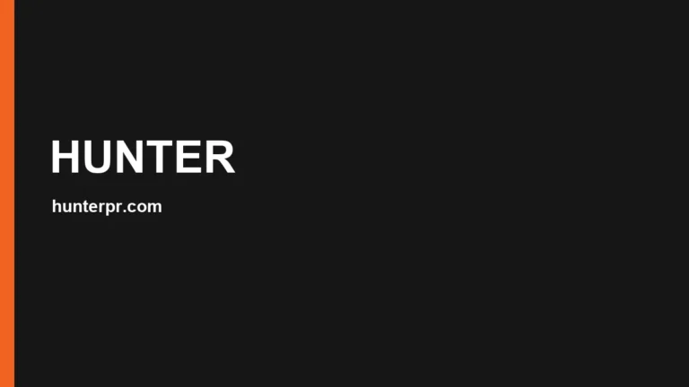 HUNTER website, captured July 2026