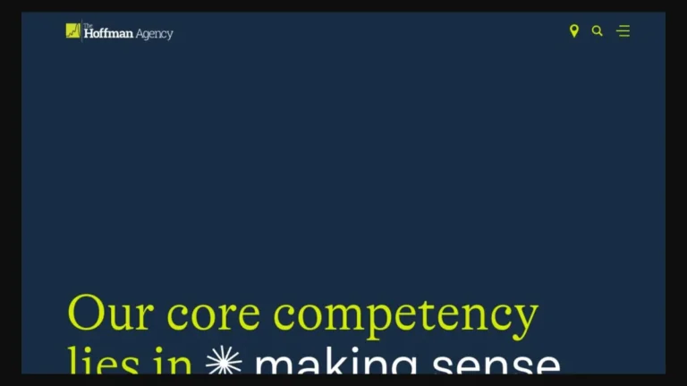 The Hoffman Agency website, captured July 2026