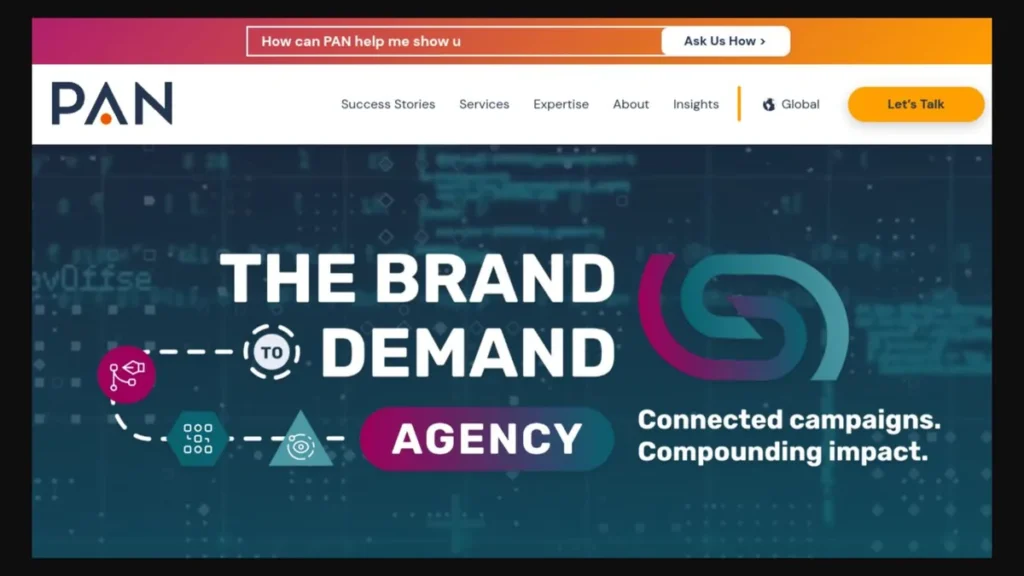 PAN Communications website, captured July 2026