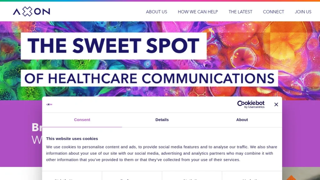 Axon Communications website, captured July 2026