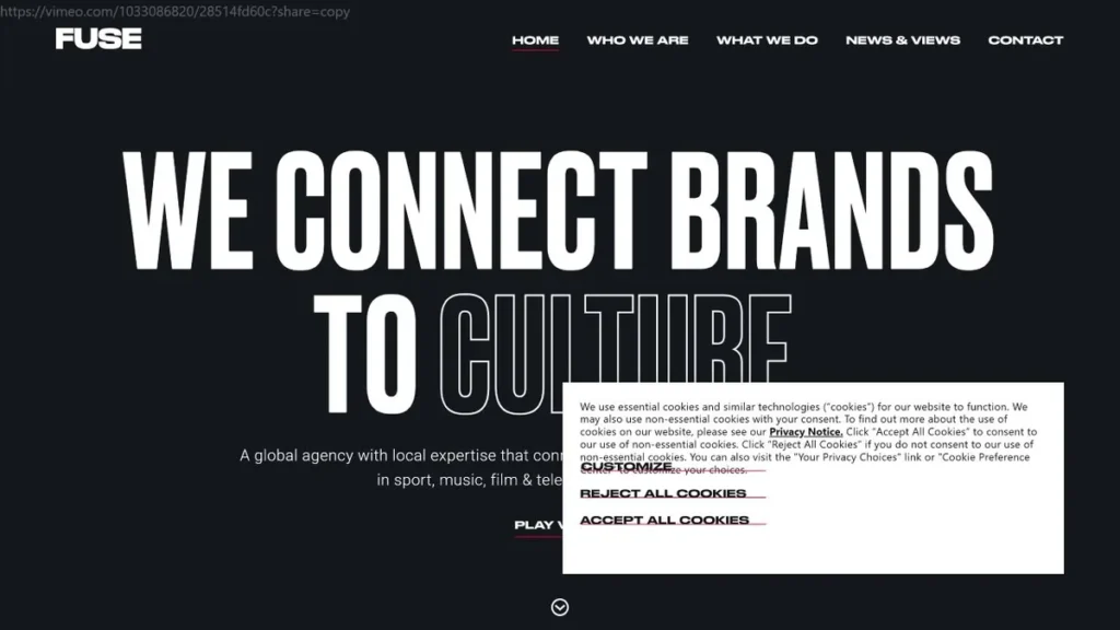 Fuse website, captured July 2026