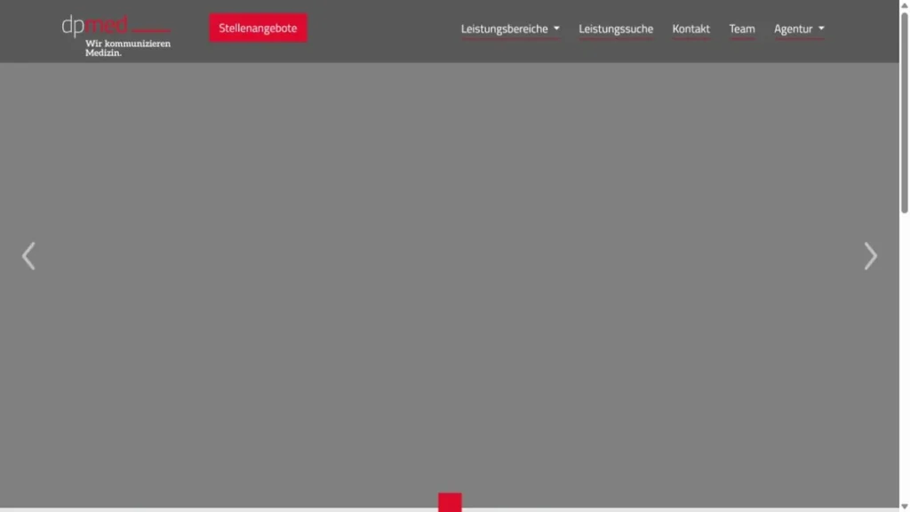 dpmed website, captured July 2026
