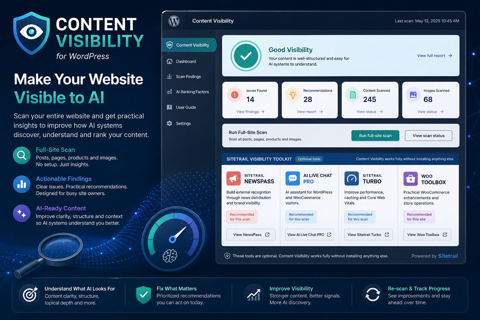 AI Engine Optimization Plugin for WordPress. Generative Engine Optimization.