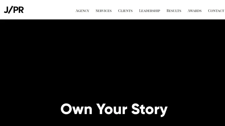 J/PR website, captured July 2026