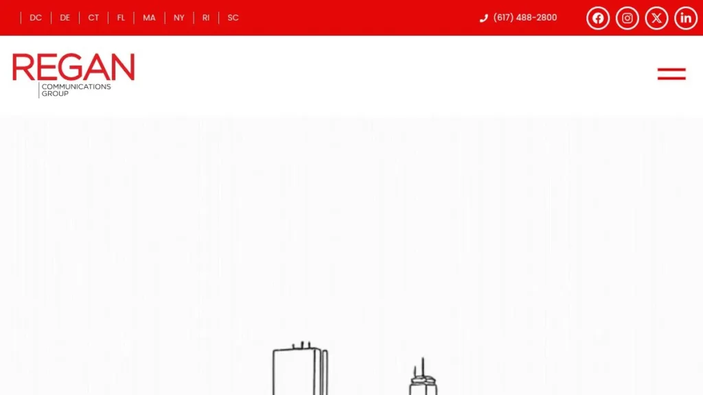 Regan Communications website, captured July 2026