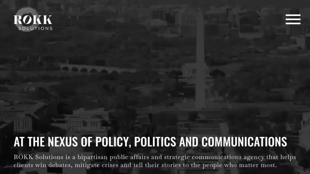 ROKK Solutions website, captured July 2026