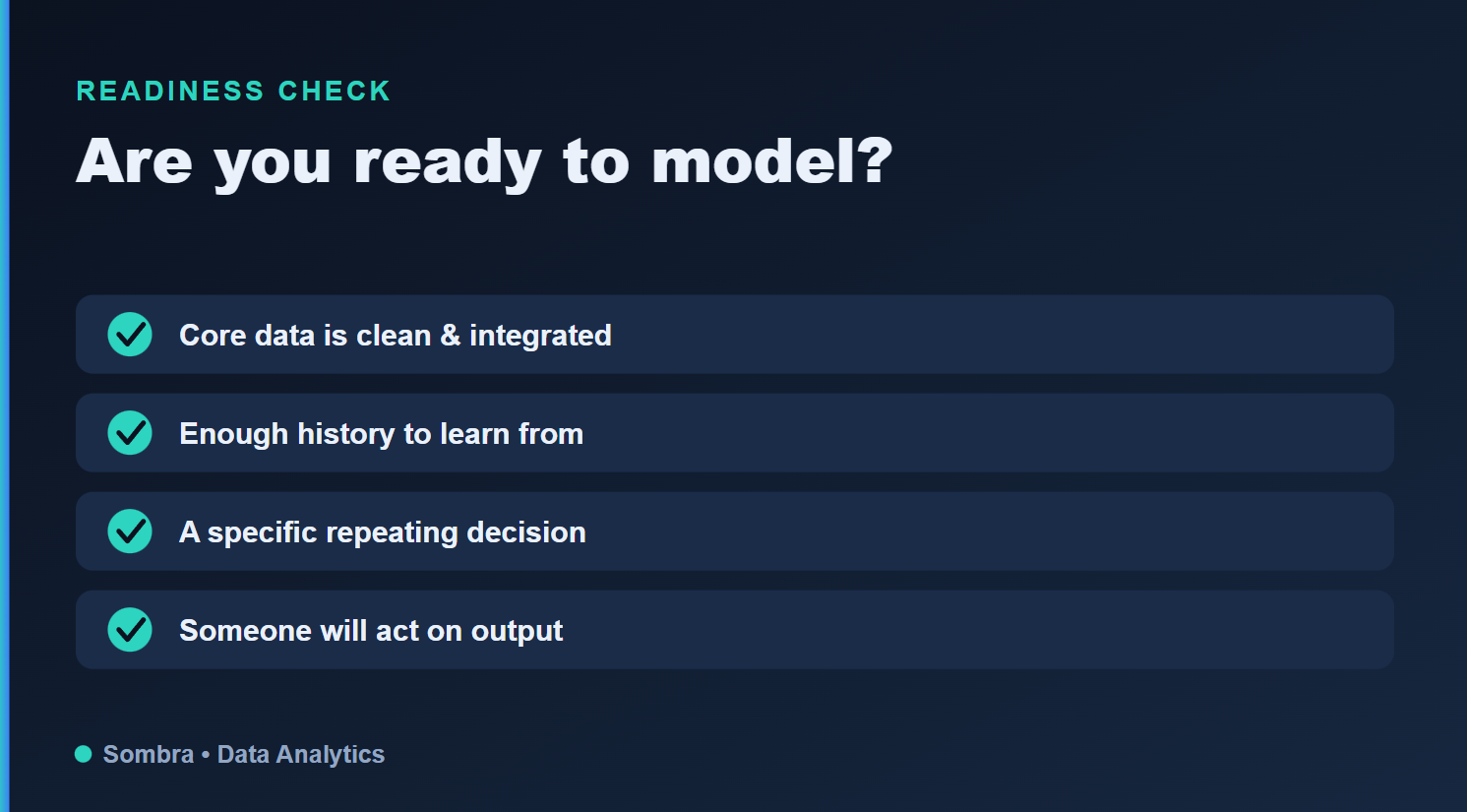 Readiness checklist for hiring data science consulting with clean integrated data