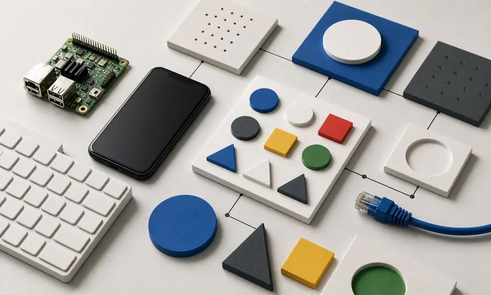 Modular technology objects arranged as a connected topic map