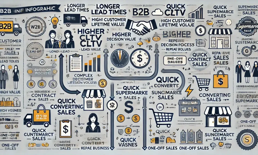 Sales lead cycles in B2B