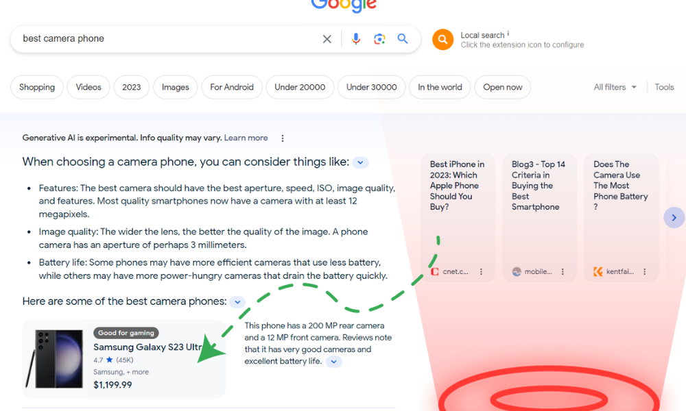 Generative Search Results - Optimizing for new Google Search